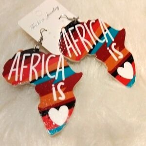3 Inch Africa Earrings